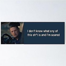 Tim Robinson - Can't  Sticker Poster