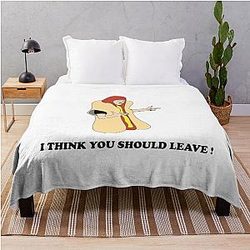 Hot Dog Car Crash Throw Blanket I Think You Should Leave Tim Robinson