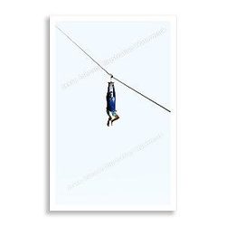 Hang in There - I Think You Should Leave Poster 11x17 - Zipline Scene Funny Tim Robinson Netflix Comedy Show Wall Art Meme Print TV Series Artwork Home Office Decor Gift for Fans Sketch Comedy Collector