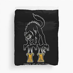 Title Fight Cat Duvet Cover