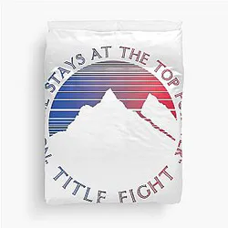 Title Fight Mountain Duvet Cover