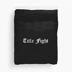 Title Fight Custom Logo Duvet Cover