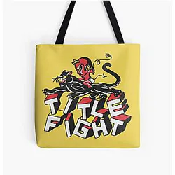 Title Fight Devil All Over Tote Bag
