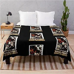Title Fight Code Manifest Design Letters Colored Throw Blanket