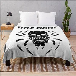 Fight Skull Throw Blanket