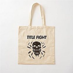 Title Fight skull Cotton Tote Bag