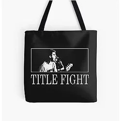 Title fight rock shoegaze band All Over Tote Bag