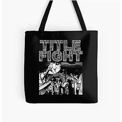 Title Fight All Over Tote Bag
