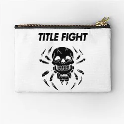 Title Fight Skull Zipper Pouch