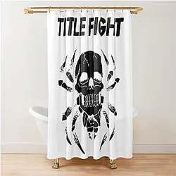 Title Fight Skull Shower Curtain