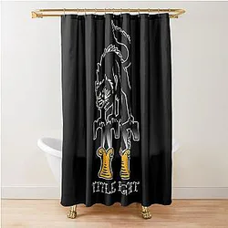 Title Fight Cat Shower Curtain