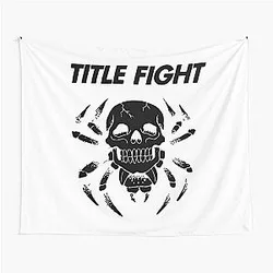 Title Fight skull tapestry