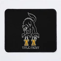 Title Fight Cat Computer Mouse Pad