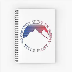 Title Fight Mountain Spiral Notebook