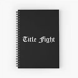 Title Fight Custom Logo White Notebook