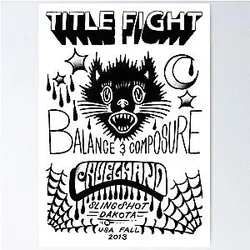 Title Fight Balance and Composure Poster
