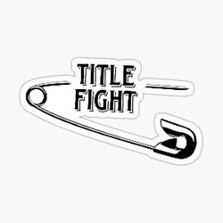 Fight Safety Pin Logo Sticker