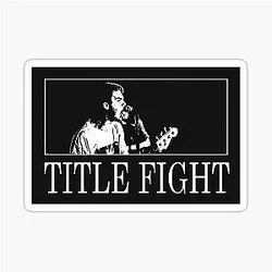 Title Fight Rock Shoegaze Band Sticker