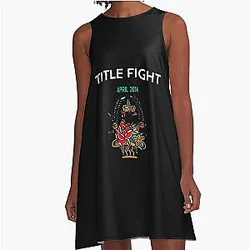Title Fight A-Line Dress