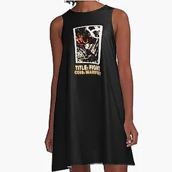 Title fight coded manifest graffiti letter design A-Line Dress