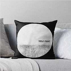 Title Fight Circle Throw Pillow