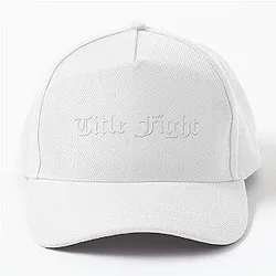 Title Fight Custom Logo White Baseball Cap