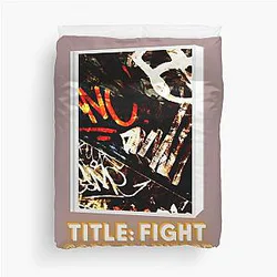 Title Fight Code Design Colored Duvet Cover