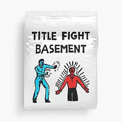 Title Fight Duvet Cover