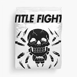 Title Fight Skull Duvet Cover