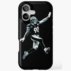 T.J. Watt Black Vintage Designs iPhone Case