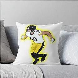 T J Watt Throw Pillow