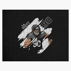T.J. Watt Pittsburgh Steelers T-Shirt Jigsaw Puzzle