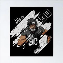 T.J. Watt Pittsburgh T-Shirt Poster