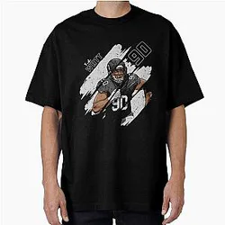 T.J. Watt Pittsburgh Stripes Oversized Shirt