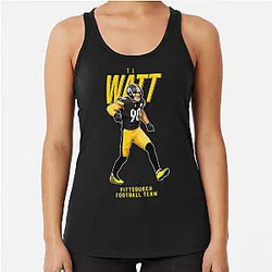 T.J. Watt Pittsburgh Football Racerback Tank Top