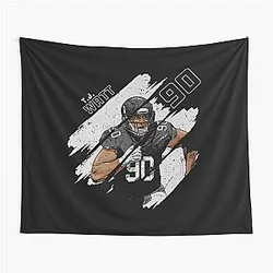 T.J. Watt Pittsburgh Stripes T-Shirt Tapestry -> T.J. Watt Pittsburgh Stripes Tapestry