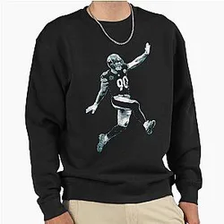 T.J. Watt Black Vintage Designs Pullover Sweatshirt