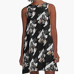 T.J. Watt Pittsburgh Stripes T shirt A line dress