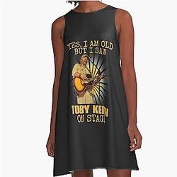 Vintage Toby Keith Singer Music A-Line Dress