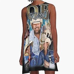 Toby Keith 90s A-Line Dress