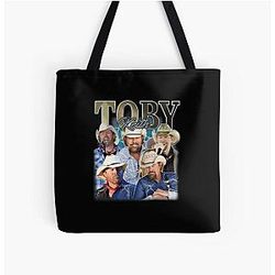 Toby Keith 90S All Over Print Tote Bag