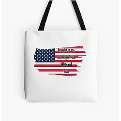 Brought to you courtesy of Red, White and Blue Toby Keith All Over Print Tote Bag