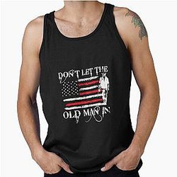 Toby Keith Don't Let the Old Man In American Flag courtesy of the Red White and Blue Tank Top