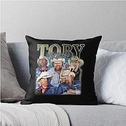 Toby Keith 90s Throw Pillow