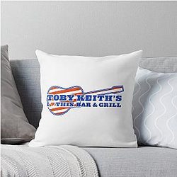 Morning Toby Keith Lands Throw Pillow