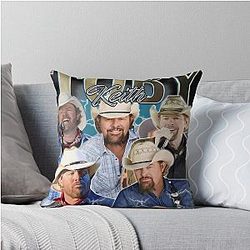 Vintage Toby Keith 90s Throw Pillow