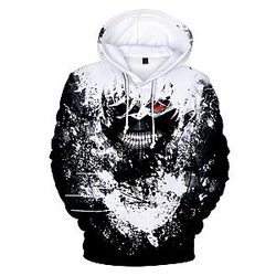 Tokyo Ghoul 3D Hoodie Hip Hop Sportswear Unisex Size 4XL