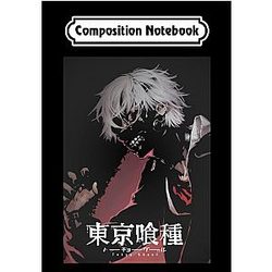 Composition Notebook: Tokyo Ghoul Vector Art Black, 6 x 9 Journal 100 Page Blank Lined Paperback Notebook