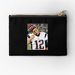 Tom Brady played for the New England Patriots Tom Brady Zipper Pouches