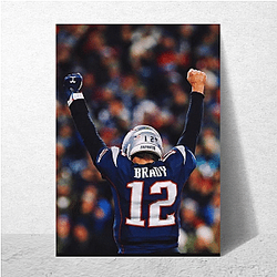 Tom Brady was a sixth round draft pick in 2000 Tom Brady Posters